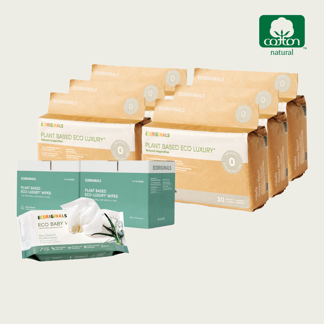 ULTIMATE ECO BUNDLE 6 packs nappies + 6 packs wipes