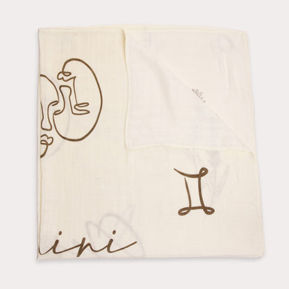 Zodiac Muslin Swaddle - Gemini