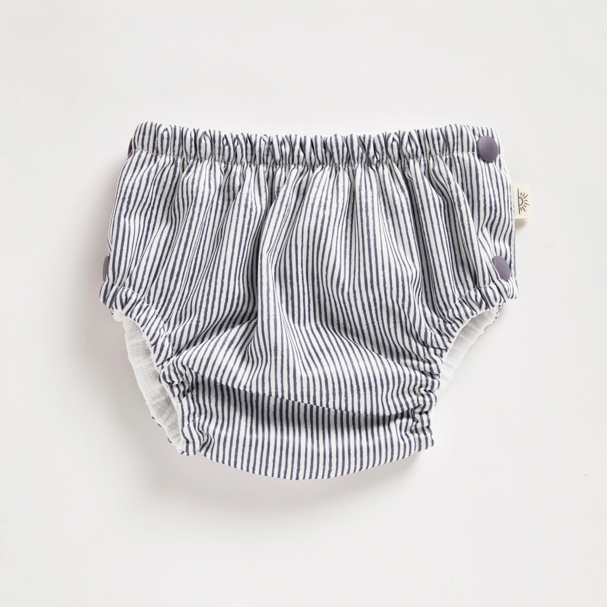 Indigo Pinstripe Swim Nappy